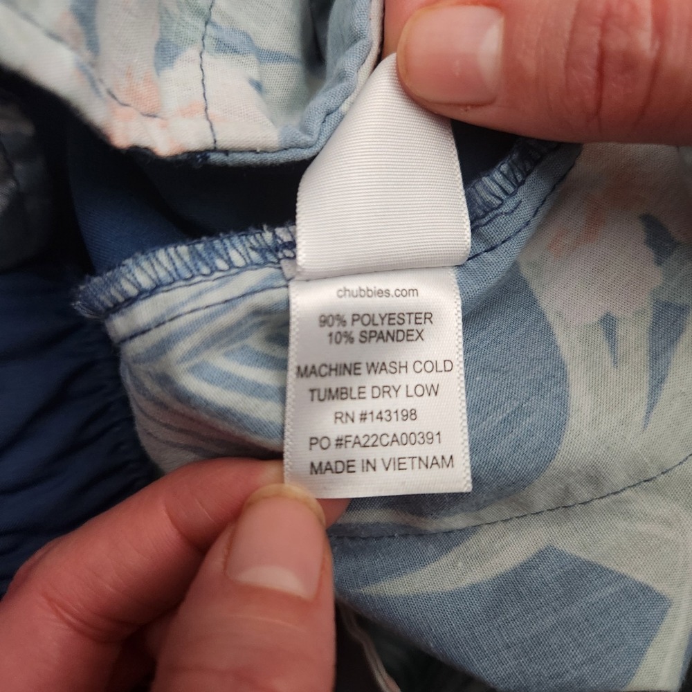 Chubbies Mens XL Blue The New Avenues Everywear Pants Drawstrings Stretch NWOT - Picture 11 of 11